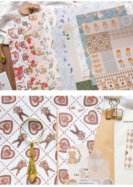 Cartoon Scrapbook Background Paper
