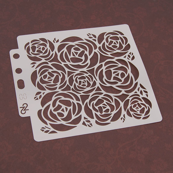 Rose Layering Stencils Painting Template