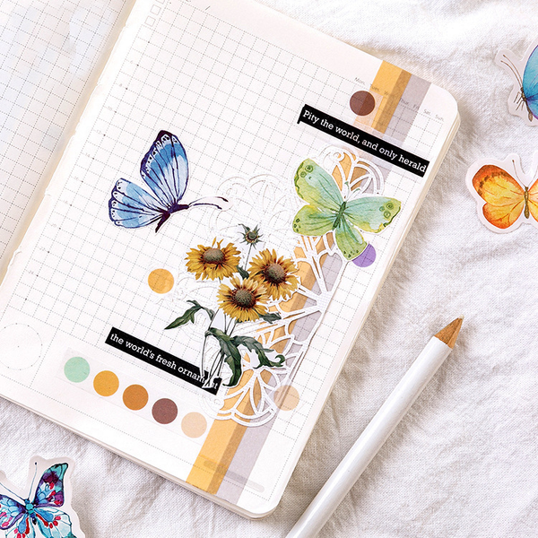 45PCS Butterfly Garden Decorative Stickers