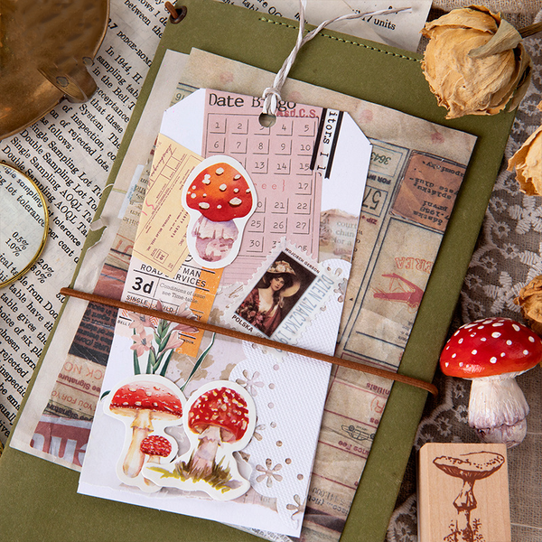 45PCS Mushroom Collector Decorative Stickers