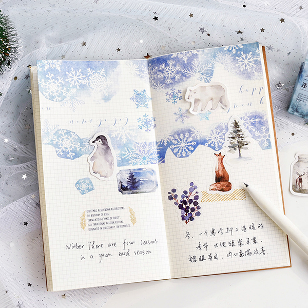 46PCS Misty Forest Decorative Stickers