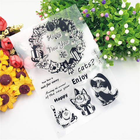 Holiday Cat Stamps
