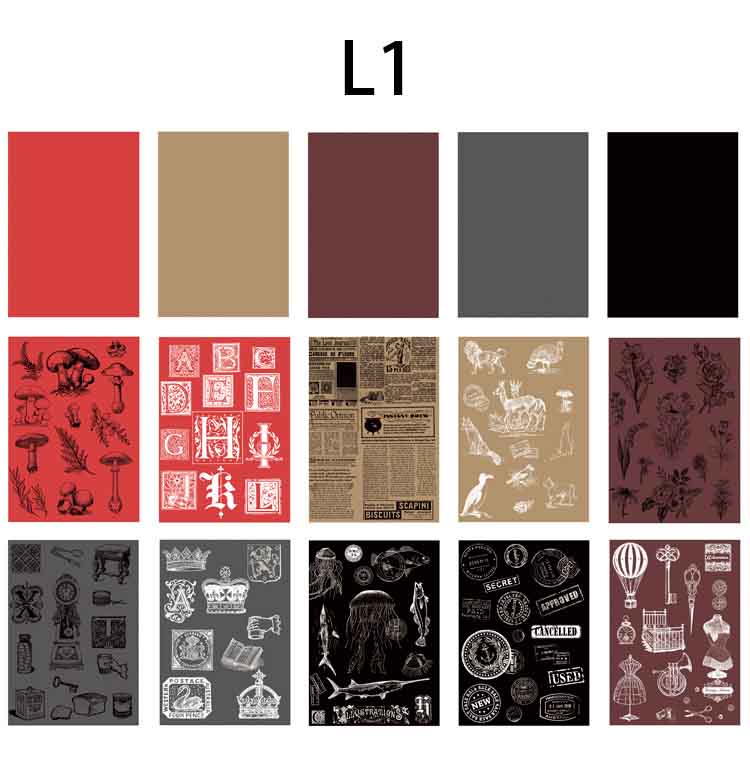Retro Scrapbook Decorative Paper