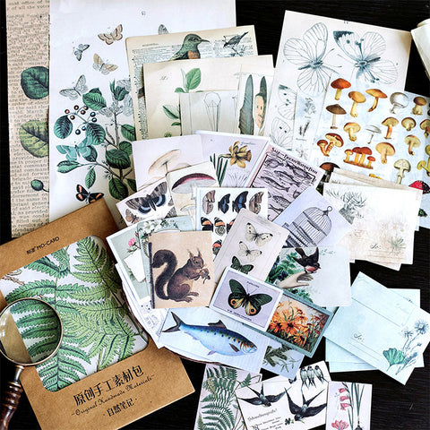 36pcs Large Size Scrapbook Material Package
