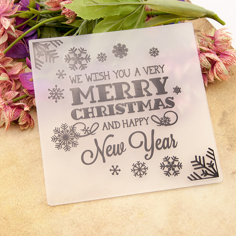 Christmas Embossing Folder