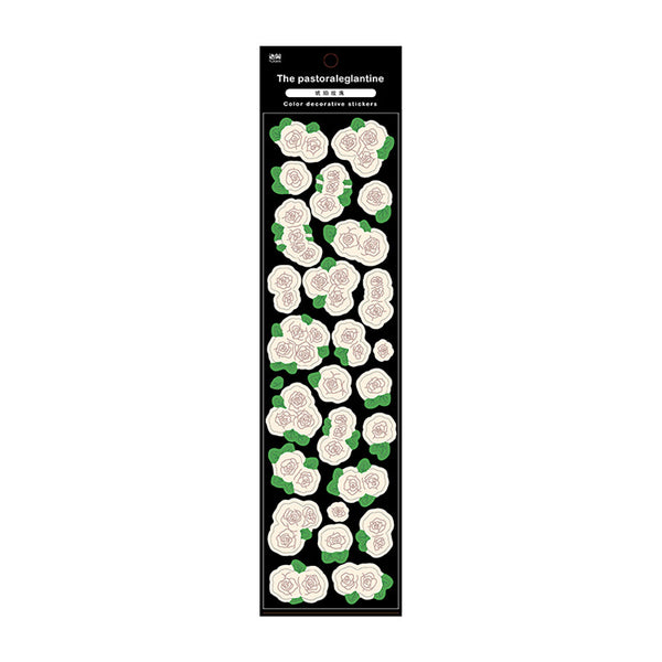 Field Rose Laser Stickers