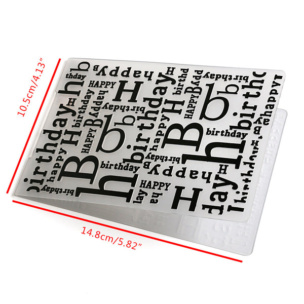 Happy Birthday EMBOSSING FOLDER