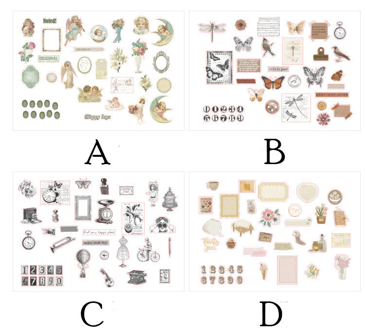 64PCS Cute Journal Stickers