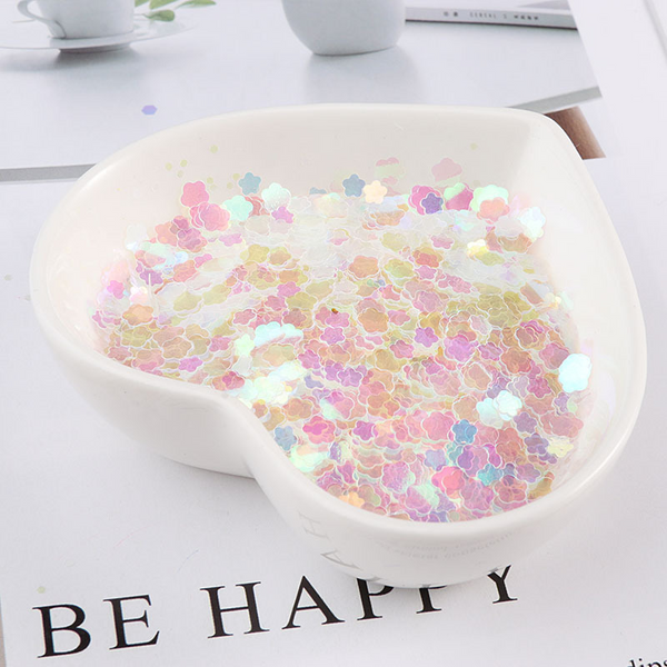 Golden Transparent Glitter Sequins