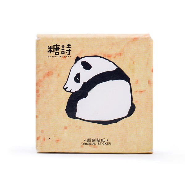 45PCS Cute Panda Animal Decorative Stickers
