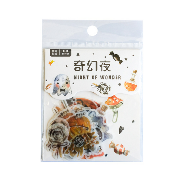 40PCS Fantasy Halloween Sticker Bag