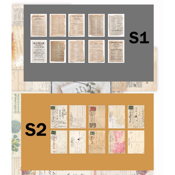 Vintage Scrapbook Background Paper