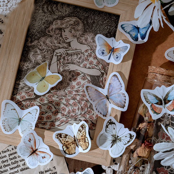46PCS Butterfly Series Decorative Stickers