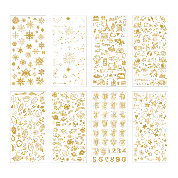 See the World from Above Series Hot Stamping Stickers