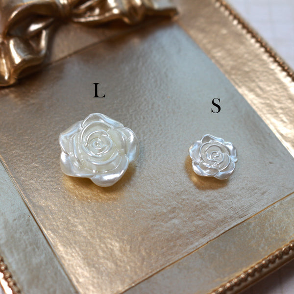 5PCS Stereoscopic Rose Faux Pearl Patch