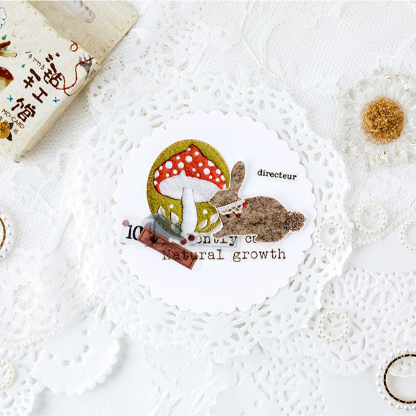 46PCS Felt Craft House Decorative Stickers