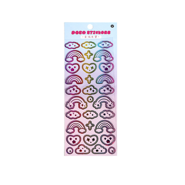 Colourful Jelly Bean Series Hot Stamping Stickers