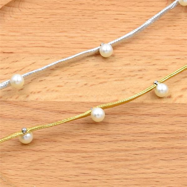 Pearl Ribbon Gift Holiday Decorative Ribbon