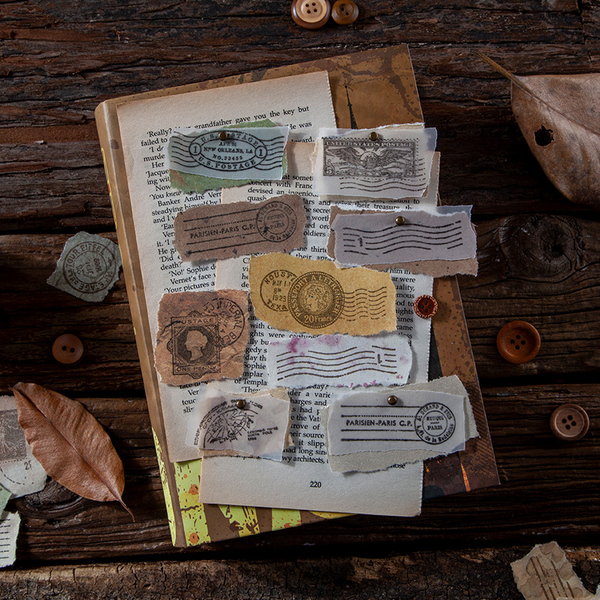 Retro Simple Antique Postmark Wooden Seal
