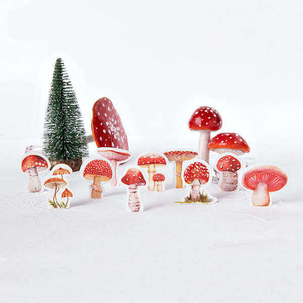 45PCS Mushroom Collector Decorative Stickers