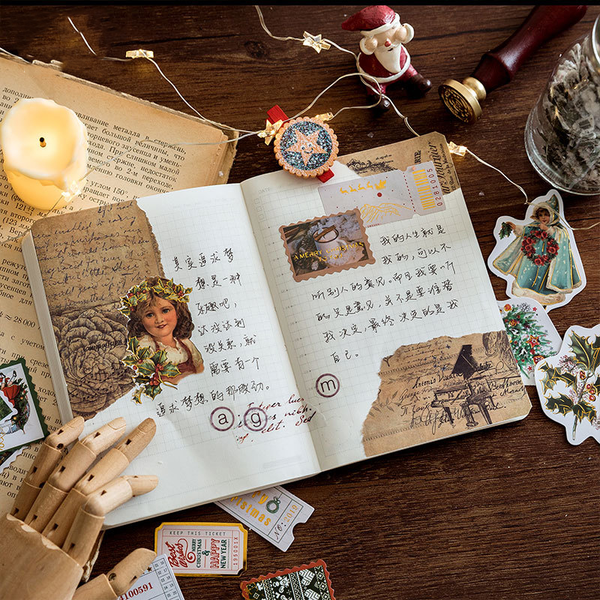 40PCS Hot Stamping Christmas Stickers