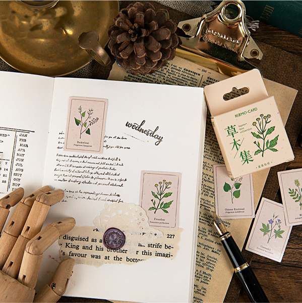 46PCS Herb Collection Decorative Stickers