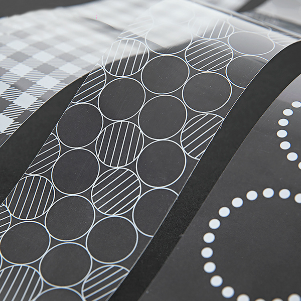 Fresh White Geometric Series Tape