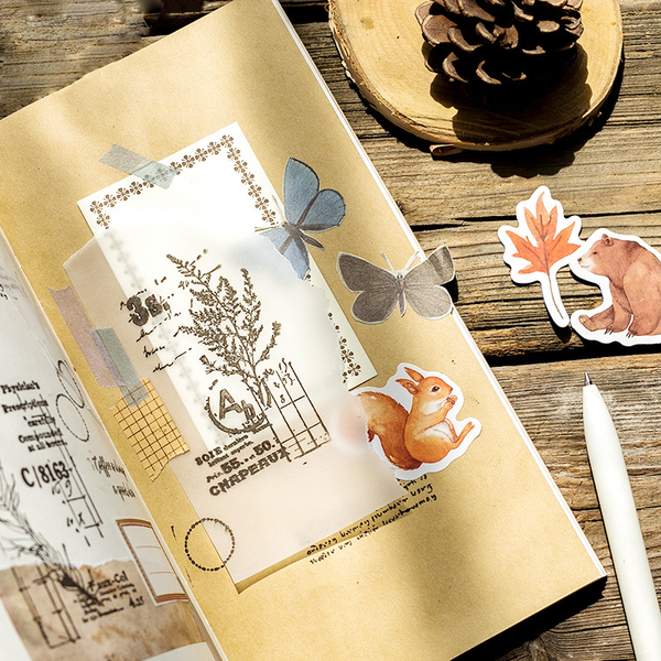 45PCS Autumn Forest Decorative Stickers