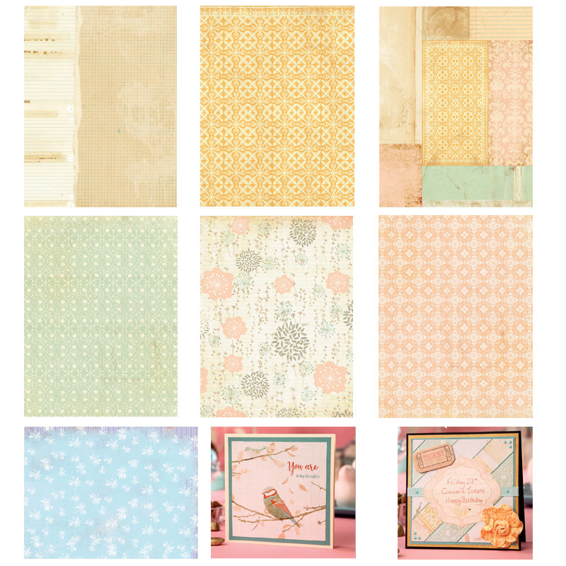 14PC 15*20CM Scrapbooking Paper Pack-Yellow
