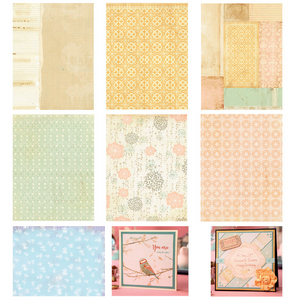 14PC 15*20CM Scrapbooking Paper Pack-Yellow