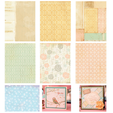 14PC 15*20CM Scrapbooking Paper Pack-Yellow