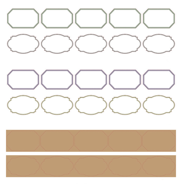 Retro Frame Illustrated Series Paper Tape