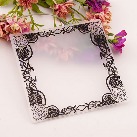 Flower Border EMBOSSING FOLDER