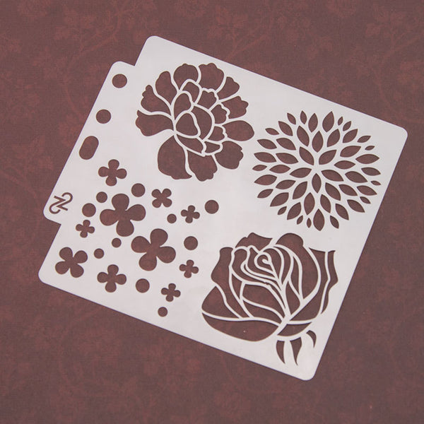 16PCS Layering Painting Stencils-B