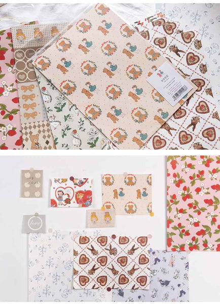Cartoon Scrapbook Background Paper