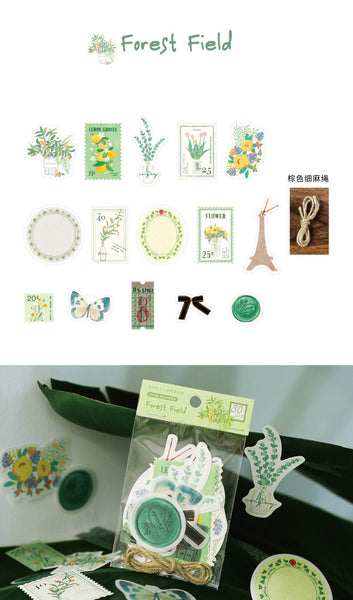 Literary Scrapbook Decorative Sticker Paper Material Pack