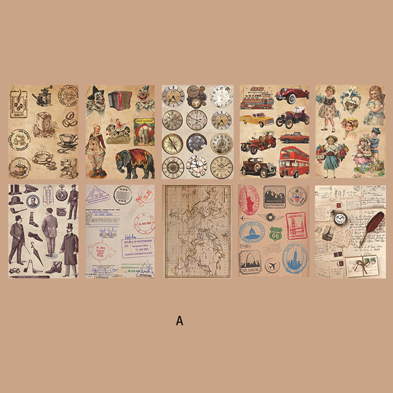 Antique Art & Elegance Poster Character Stickers