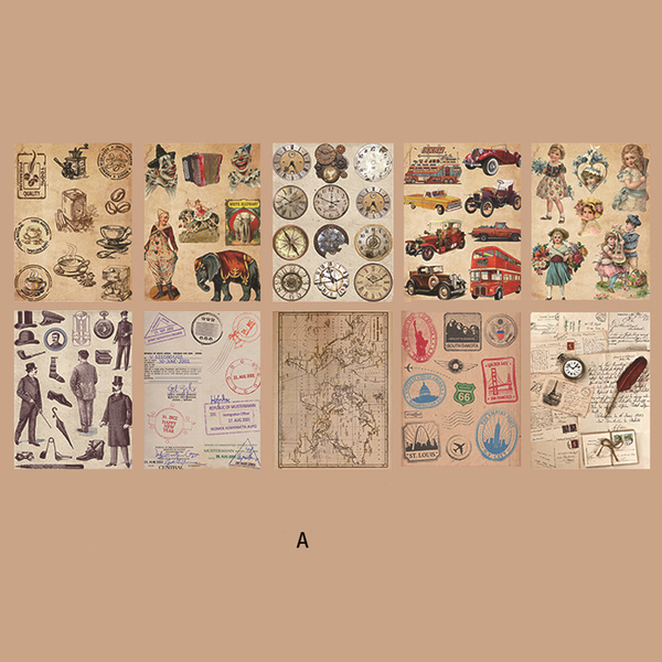 Antique Art & Elegance Poster Character Stickers