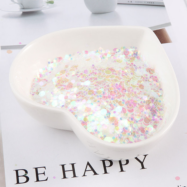 Golden Transparent Glitter Sequins