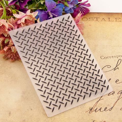 Cross Streak Embossing Folder