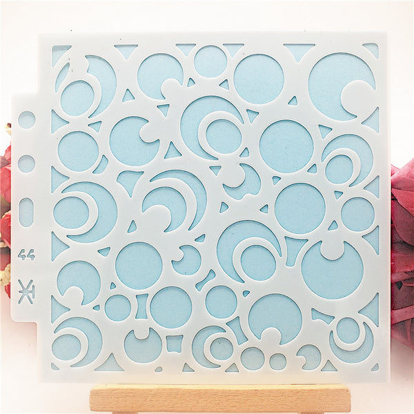 9PCS Pattern Layering Stencils Set