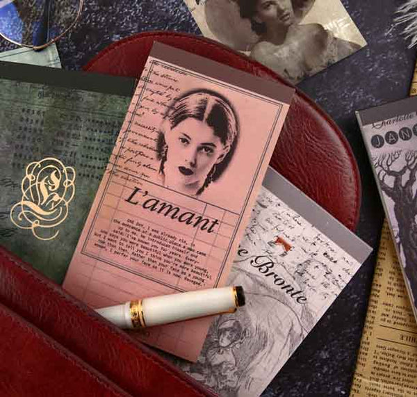 Famous Writer Manuscript Retro Nostalgia Scrapbook Notes