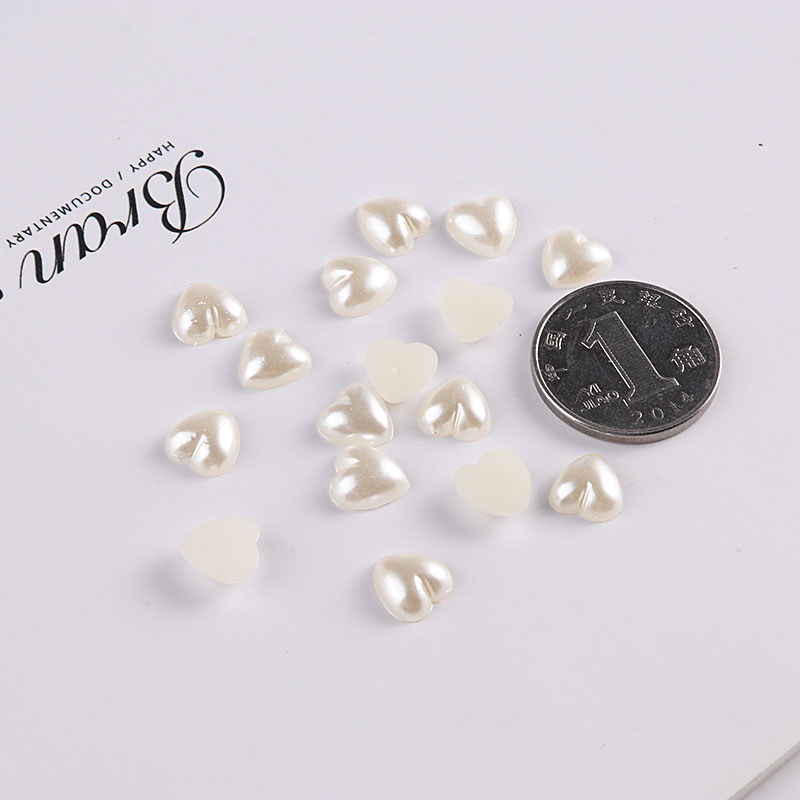 30Pcs Love Half-face ABS Imitation Pearl Decoration