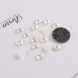 30Pcs Love Half-face ABS Imitation Pearl Decoration