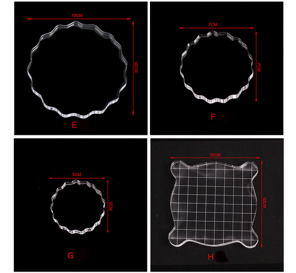 Clear Acrylic Stamping Handle Tools
