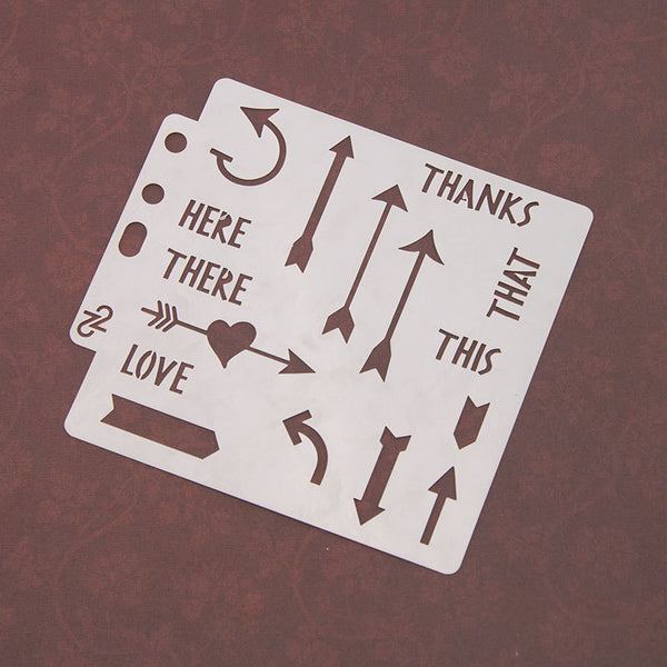 16PCS Layering Painting Stencils-A