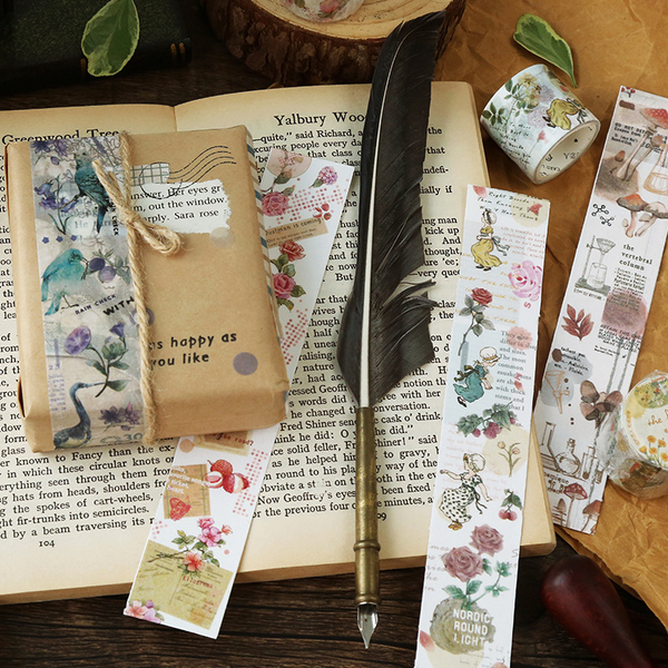 Flowers Fruits Retro Paper Tape