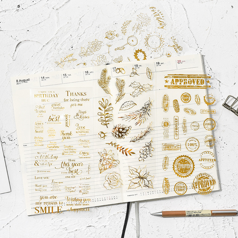 Bronzing Scrapbook Stickers