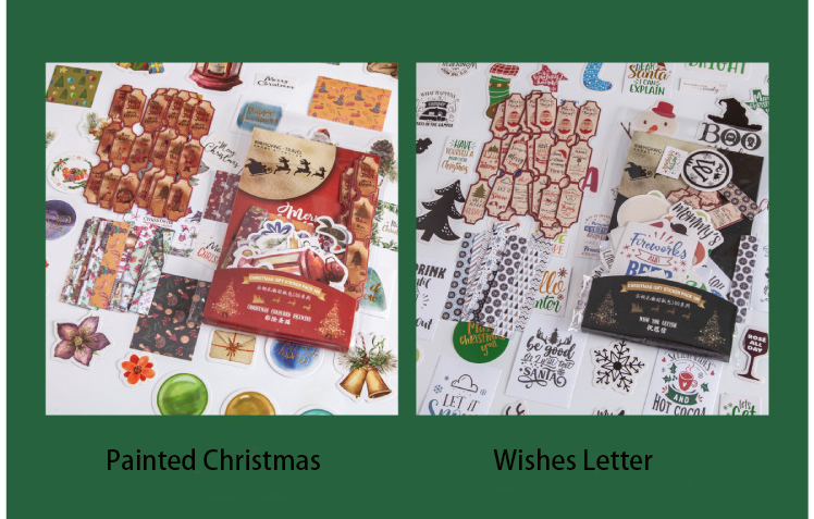 100Pcs Christmas Gift Sticker Pack