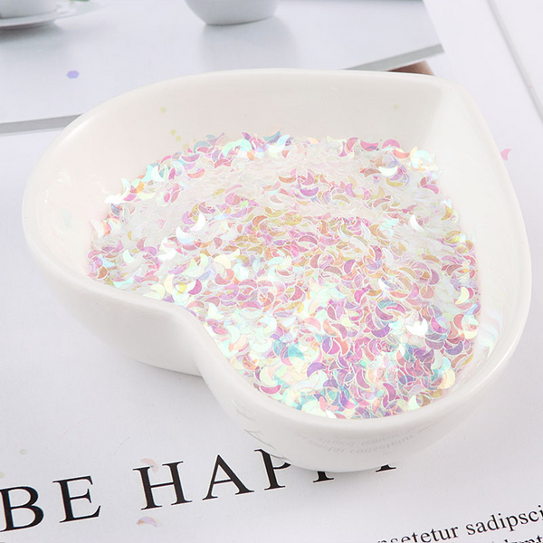 Golden Transparent Glitter Sequins